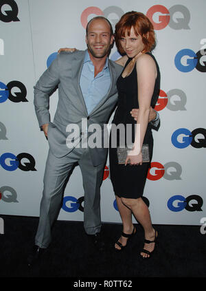 Jason Statham und Natalya Rudakova - GQ Männer des Jahres 2008 im Chateau Marmont Hotel in Los Angeles. - StathamJason Rudakov Stockfoto