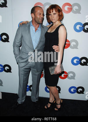 Jason Statham und Natalya Rudakova - GQ Männer des Jahres 2008 im Chateau Marmont Hotel in Los Angeles. - StathamJason Rudakova Stockfoto