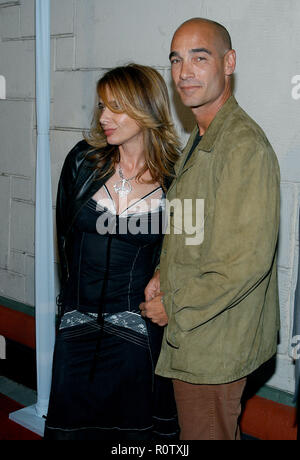 Jean-marc Barr und Rosanna Arquette Ankommend an der Kreuzung 'Le Scheidung Premiere" auf dem Festival Theater in Los Angeles. Juli 29, 2003. - Stockfoto