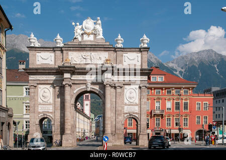 Triumphbogen, Innsbruck, Tirol, Österreich Stockfoto