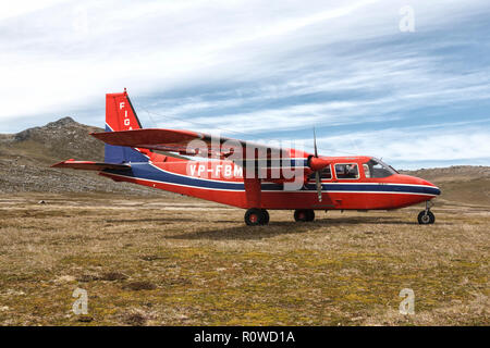 Britten Norman Islander of FIGAS, Falkland Islands Stockfoto