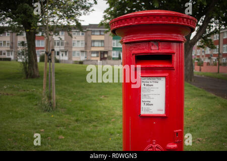 Eine britische Post Box Stockfoto