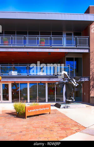 Lewallen Galerien Gebäude im Leipzig-engelsdorf kunst Bezirk Santa Fe, New Mexico Stockfoto