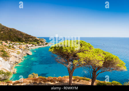 Cristal Meerwasser in der Nähe von Pomonte, Insel Elba Stockfoto