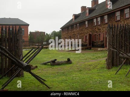 Die alte Festung Fort Western Augusta, Maine Stockfoto