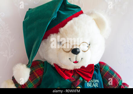 Opa Bär Teddybär weich Kuscheltier von DanDee - eine der Großeltern Limited Edition Teddys Stockfoto