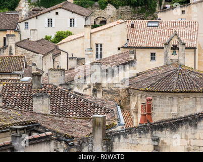 St Emilion, Gironde, Nouvelle-Aquitaine, Frankreich Stockfoto