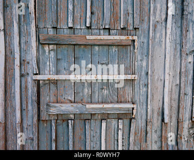 Holz- Fenster. Fenster im Alter von abstrakten Textur. Extreme Close-up. Stock Bild Stockfoto