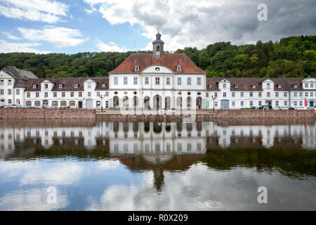 Bad Karlshafen, obere Wesertal, Weserbergland, Nordrhein-Westfalen, Hessen, Deutschland, Europa Stockfoto