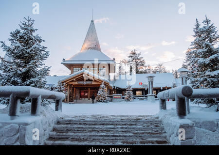 Santa Claus Village in Rovaniemi. Finnland Stockfoto