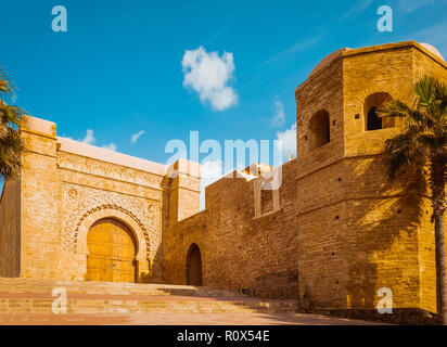 Kasbah von Udayas Festung in Rabat Marokko Stockfoto