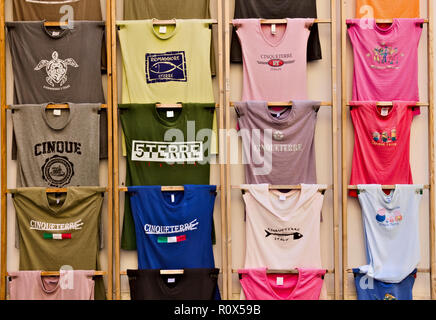 Cinque terre T-Shirts. Stockfoto