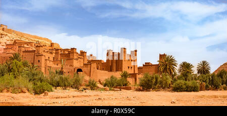 Kasbah Ait Ben Haddou in der Nähe von Ouarzazate Marokko. Weltkulturerbe der UNESCO Stockfoto