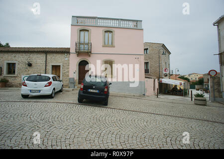 Straßen der Stadt Telti, Gallura, Sardinien, Italien Stockfoto