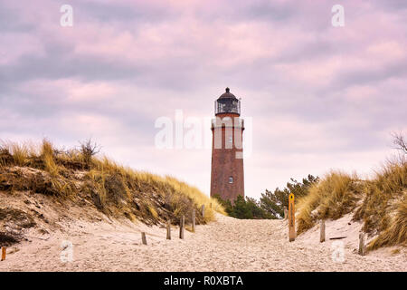 Panorama vom Leuchtturm Darßer Ort an der Ostsee. Deutschland Stockfoto