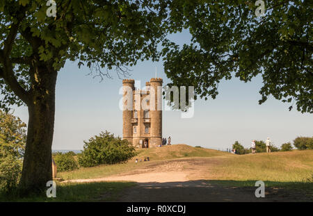 Broadway Tower in den Cotswolds, England, Großbritannien Stockfoto