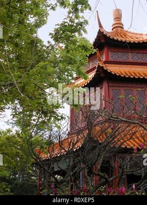 Pagode im Chinesischen Garten, Sydney, NSW, Australien Stockfoto