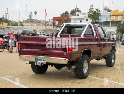 Chevrolet Silverado Pick-up. US Car Meeting in Fuengirola, Málaga, Spanien, 21. Oktober 2018. Stockfoto