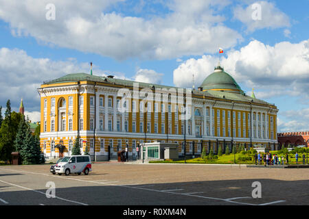 Kreml Senat Gebäude innerhalb der Kreml Moskau Russische Moskwa City Hauptstadt Russlands. Der Moskauer Kreml (Russisch: Московский Кремль), Umgebungslichtsensor Stockfoto