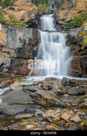 Tangle Creek Wasserfälle im Nationalpark Jasper. Alberta Kanada Stockfoto