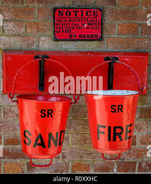 Station Brand Eimer Stockfoto