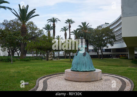 Kaiserin Sissi Statue in Funchal, Madeira Stockfoto