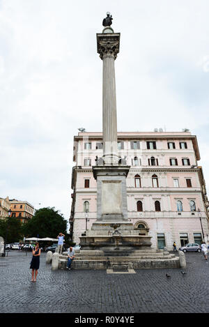 Piazza di Santa Maria Maggiore in Rom. Stockfoto