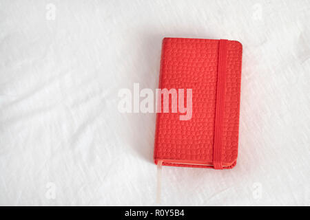Leder Notizbuch Stockfoto