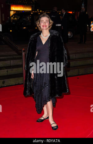 London, Großbritannien. 7. Nov 2018. Camilla Rutherford besucht die zweite jährliche DKMS-grosse Liebe Gala im Roundhouse am 7. November in London, England 2018. Credit: Gary Mitchell, GMP-Media/Alamy leben Nachrichten Stockfoto