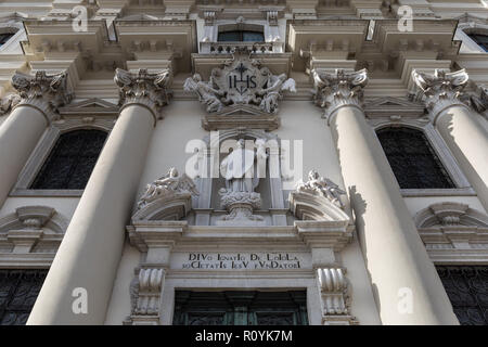 Kirche des Hl. Ignatius von Loyola (Chiesa di Sant'Ignazio) Detail - Görz, Friaul Julisch Venetien, Italien Stockfoto