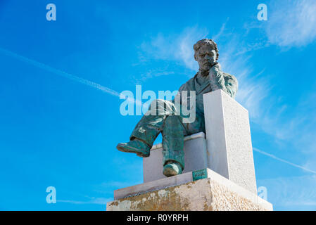 Denkmal für die Nachbarn von Fuente Vaqueros getötet im Spanischen Bürgerkrieg. Auf die Oberseite, Federico Garcia Lorca. Fuente Vaqueros, Granada, Andalusien, Spai Stockfoto