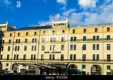 Hotel Metropol Moskau Russische Moskwa City Nationale Hauptstadt von Russland Stockfoto