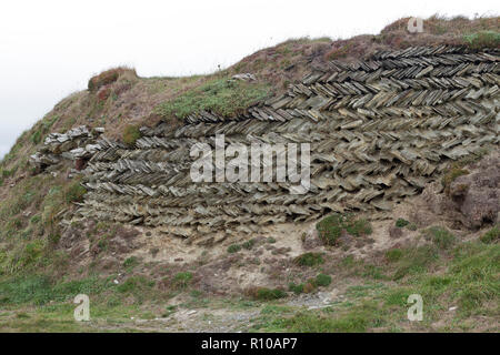 Wand, South West Coast Path in der Nähe von Tintagel, Cornwall, England, Großbritannien Stockfoto