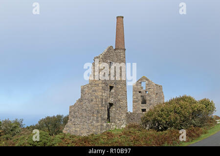 Carn Galver Tin Mine, Rosemergy, Cornwall, England, Großbritannien Stockfoto