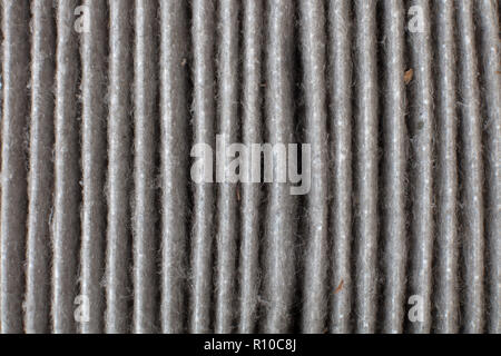 Ändern eines Auto cabin Pollenfilter. Detail-High efficiety Partikelfilter Luftfilter. (Alte - Textur) Stockfoto