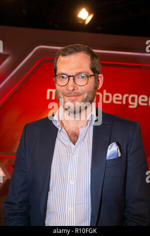 Julian Reichelt (die "Bild"-Chefredakteur) in der ARD-Talkshow "aischberger" im WDR-Studio BS 3. Köln, 07.11.2018 Stockfoto