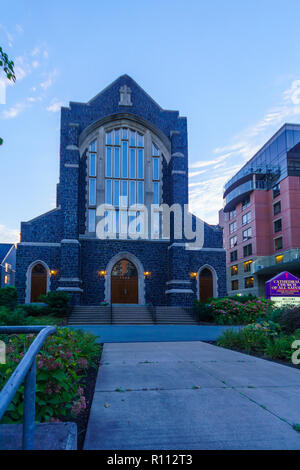 Halifax, Kanada - 23 September, 2018: Blick auf die Kathedrale Kirche aller Heiligen, in Halifax, Nova Scotia, Kanada Stockfoto