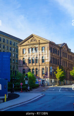 Halifax, Kanada - 23 September, 2018: Die Art Gallery of Nova Scotia Gebäude, mit Einheimischen und Besuchern, in Halifax, Nova Scotia, Kanada Stockfoto