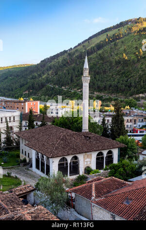 King's Moschee und Berat Stadt, Berat, Albanien Stockfoto