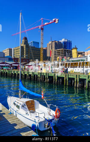 Halifax, Kanada - 23 September, 2018: Blick auf den Hafen und die Innenstadt, das bei Einheimischen und Besuchern, in Halifax, Nova Scotia, Kanada Stockfoto