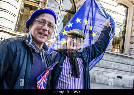 London, Großbritannien. 20. Oktober, 2018. Die Abstimmung März für Neue Brexit Referendum. Stockfoto