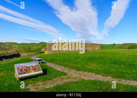 Aulac, Kanada - 23 September, 2018: Blick auf die historische Festung Fort Beausejour, in New Brunswick, Kanada Stockfoto