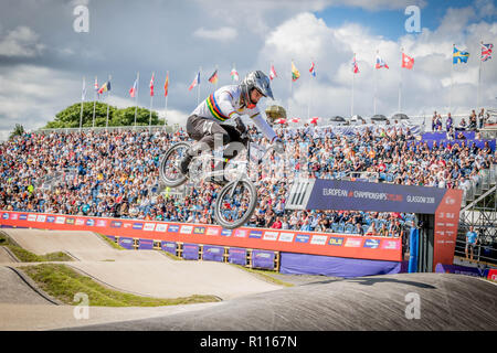 Sylvain Andre - Glasgow2018 Europameisterschaften - BMX Racing Stockfoto