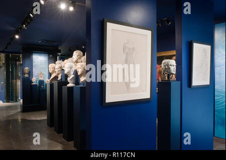 Skulptur und Zeichnung in Mougins Museum der klassischen Kunst Stockfoto