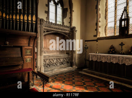 Das Grab von Lady Katherine Gordon, der Witwe von Perkin Warbeck. Stockfoto