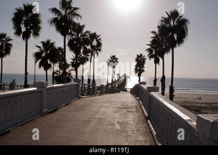 Das Oceanside Pier in Oceanside, Kalifornien, USA Stockfoto