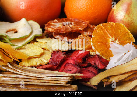 Getrocknete Früchte close-up Stockfoto