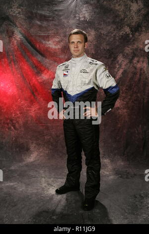 IRL Fahrer Ed Carpenter stellt während der IRL Media Day bei Homestead Miami Speedway am März 4, 2006. Stockfoto