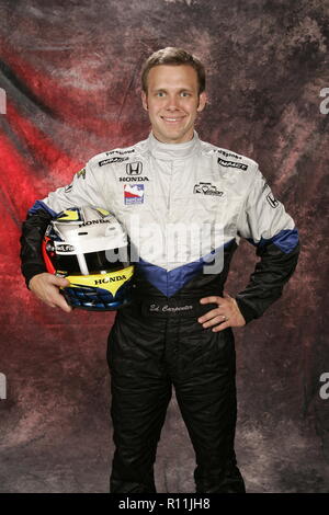 IRL Fahrer Ed Carpenter stellt während der IRL Media Day bei Homestead Miami Speedway am März 4, 2006. Stockfoto