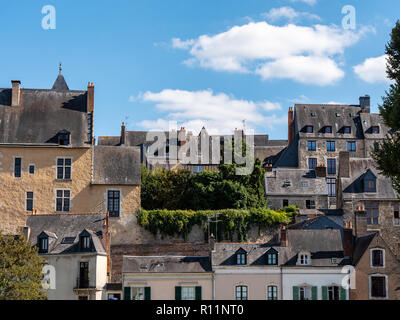 Die plantagenêt Stadt ist dem historischen mittelalterlichen Zentrum der Stadt Le Mans. Le Mans ist eine wichtige Stadt im Westen Frankreichs, im Pays de la Loire r Stockfoto